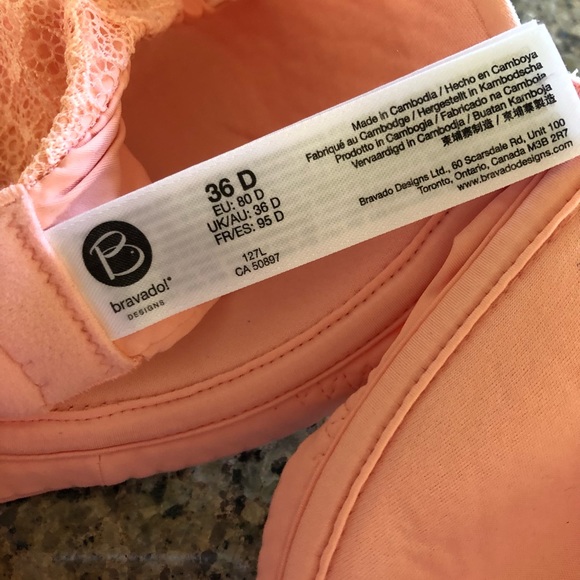 Bravado Designs 127L Petal Soft Wire-free Buttercup Nursing Bra-36D - Picture 4 of 5